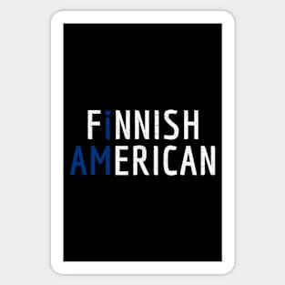 I Am Finnish American Sticker